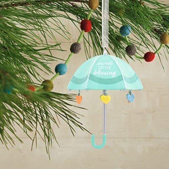 Umbrella Christmas Ornament 